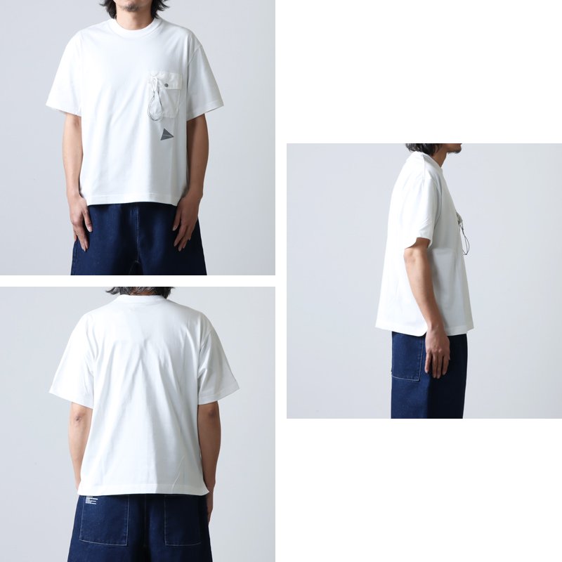 and wander (アンドワンダー) pocket T / ポケットT