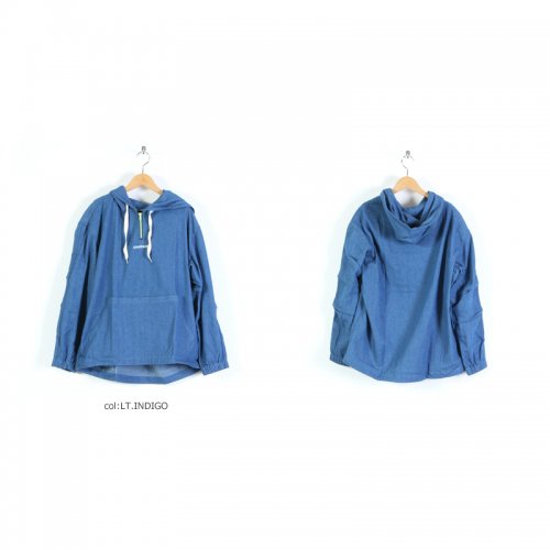 CHARI&CO (チャリアンドコー) DENIM P.O HOODIE / デニムプルオーバーフーディー