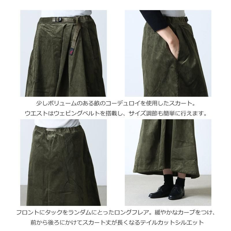 GRAMICCI (グラミチ) CORDUROY TALECUT SKIRT / コーデュロイテイル