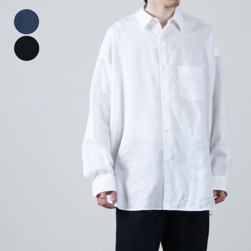 Graphpaper (եڡѡ) Linen L/S Oversized Regular Collar Shirt / ͥL/SС쥮顼顼