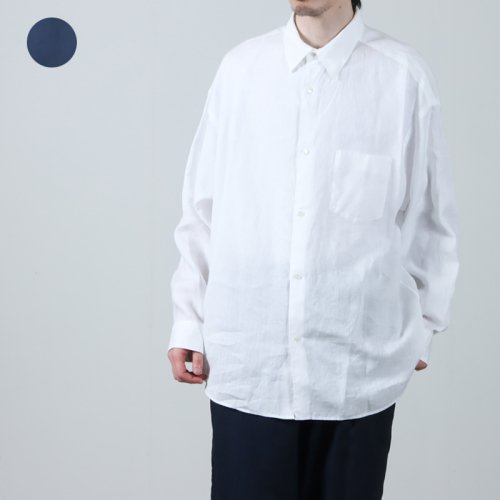 Graphpaper (եڡѡ) Linen L/S Oversized Regular Collar Shirt / ͥL/SСɥ쥮顼顼