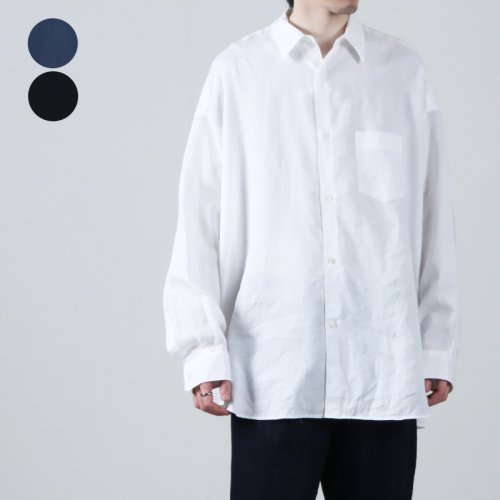 Graphpaper (եڡѡ) Linen L/S Oversized Regular Collar Shirt / ͥ󥰥꡼֥Сɥ쥮顼顼