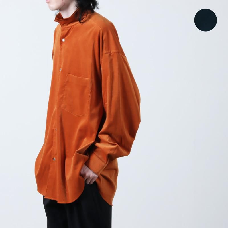 Graphpaper (グラフペーパー) Suvin Corduroy Stand Collar Shirt / スビンコーデュロイスタンドカラーシャツ