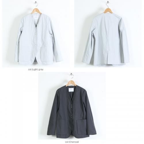assiette (アシェット) リベットホック ノーカラージャケット