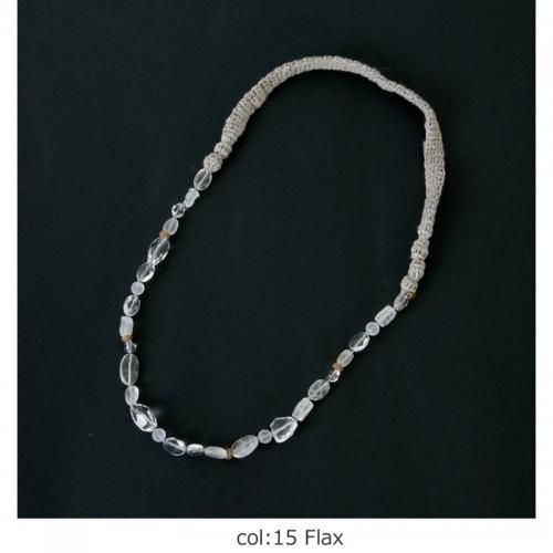 ヴラスブラム Vlas Blomme ニット×パール&クォーツ ネックレス 水晶 Knit×Pearl & Quartz ネックレス | ITEM | Vlas blomme