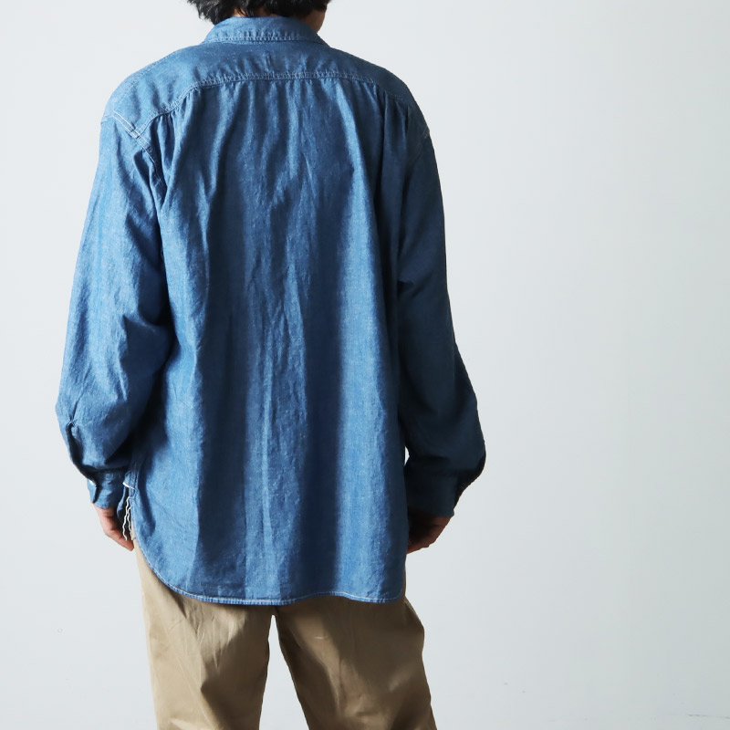 CAL O LINE (キャルオーライン) PAY DAY SELVEDGE CHAMBRAY SHIRT / シャンブレーシャツ シャツ