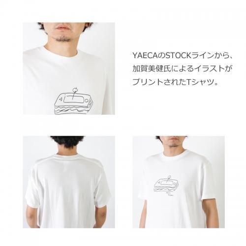 【新品未使用】ヤエカ YAECA 加賀美健 プリント Tシャツ クルーネック YAECA(ヤエカ) 加賀美健プリントTシャツ -WHITE- #38007