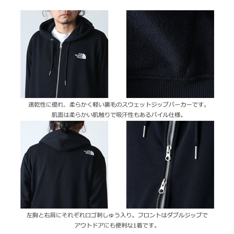 THE NORTH FACE (ザノースフェイス) Square Logo Full Zip / スクエア