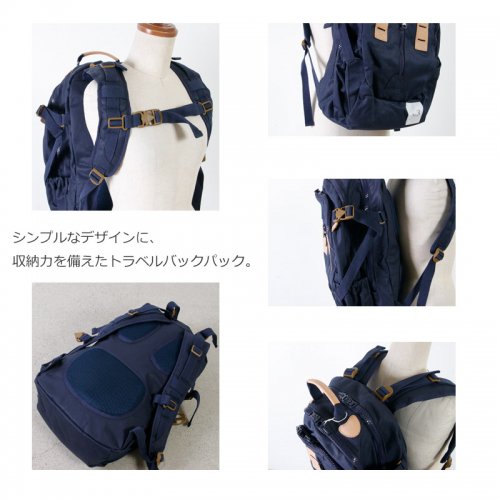 Ficouture (フィクチュール) CANVAS TRAVEL BACK PACK / キャンバストラベルバックパック