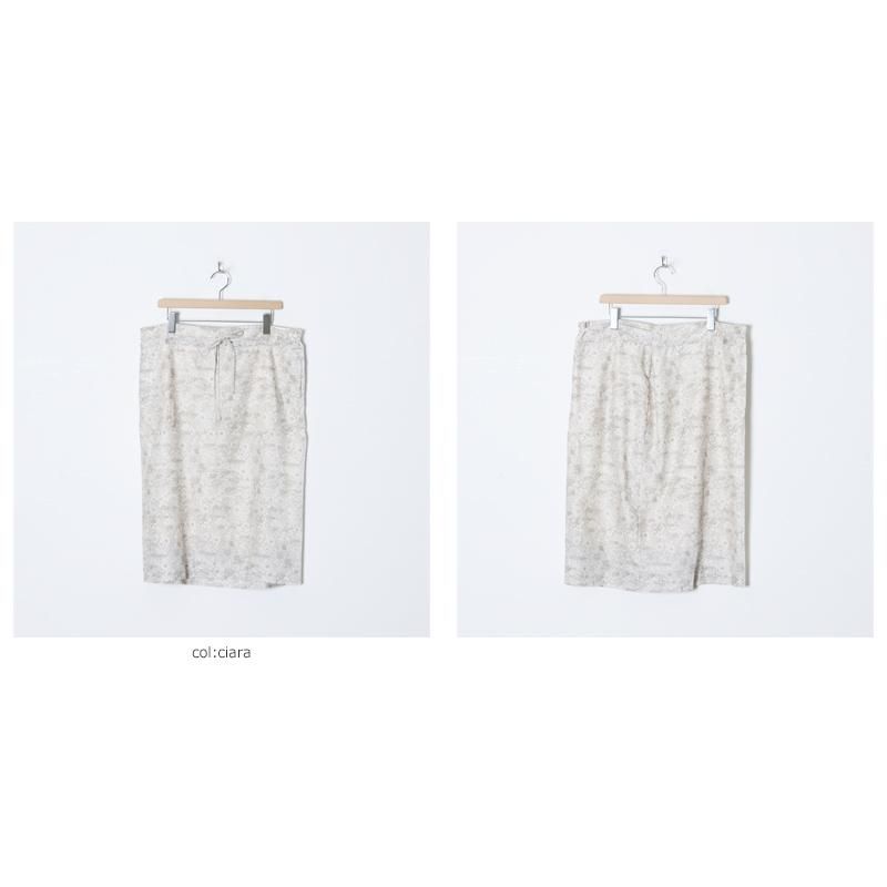 YAECA (ヤエカ) WRITE RIBBON SKIRT / ライトリボンスカート