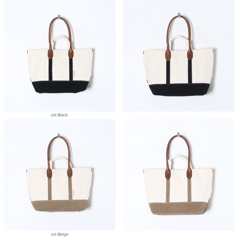 Hender Scheme (エンダースキーマ) campus suede handle tote M