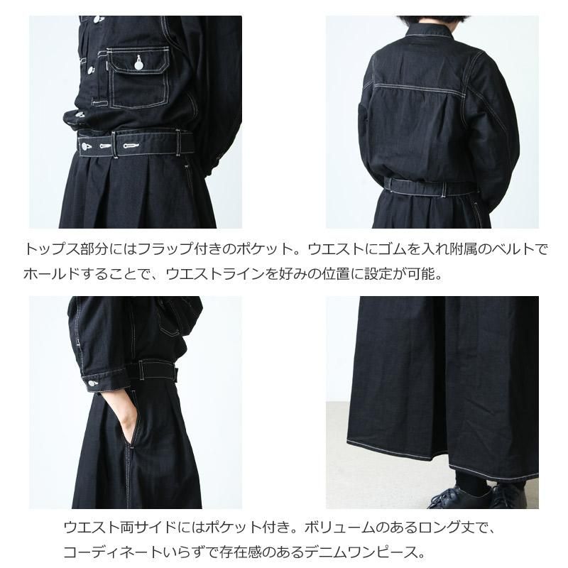 Graphpaper (グラフペーパー) Belted Denim Dress / ベルテッド