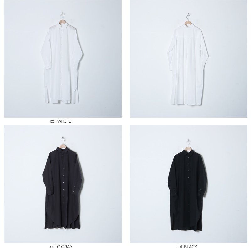 Graphpaper (グラフペーパー) Broad Oversized Shirt Dress / ブロード 