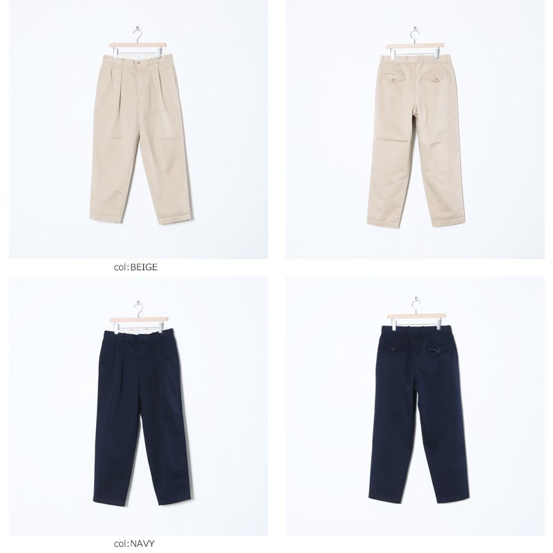 Graphpaper - Graphpaper CHINO TWO TUCK PANT チノ2タック