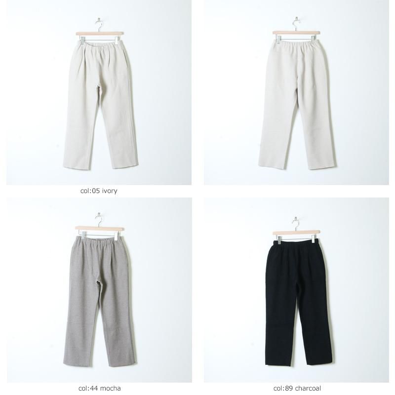 evameva (エヴァムエヴァ) press wool pants / プレスウールパンツ