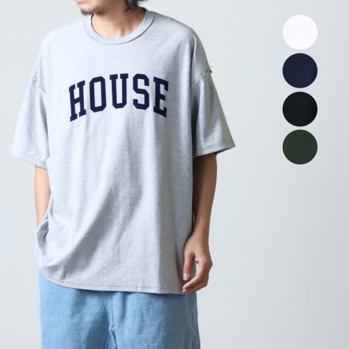 is-ness (イズネス) HOUSE FLOCKY T-SHIRT / ハウスフロッキーTシャツ