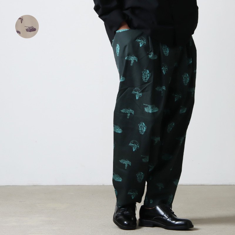 roundabout (ラウンダバウト) Patterned Big Balloon Pants / パターン 