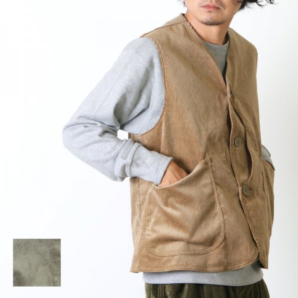 BAMBOOSHOOTS (バンブーシュート) Corduroy Hunting Vest ex.MOUNTAIN RESEARCH