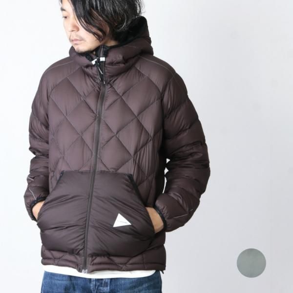 and wander (アンドワンダー) diamond stitch down jacket / ダイアモンドステッチダウンジャケット