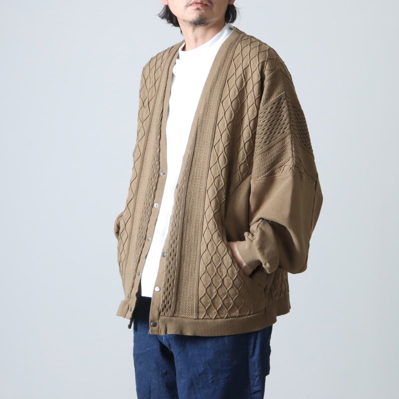 CAL O LINE (キャルオーライン) INTEGRATE CABLE CARDIGAN 