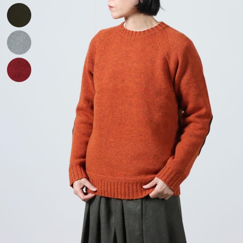 Soglia (ソリア) LANDNOAH Sweater / エルボーパッチ クルーネック