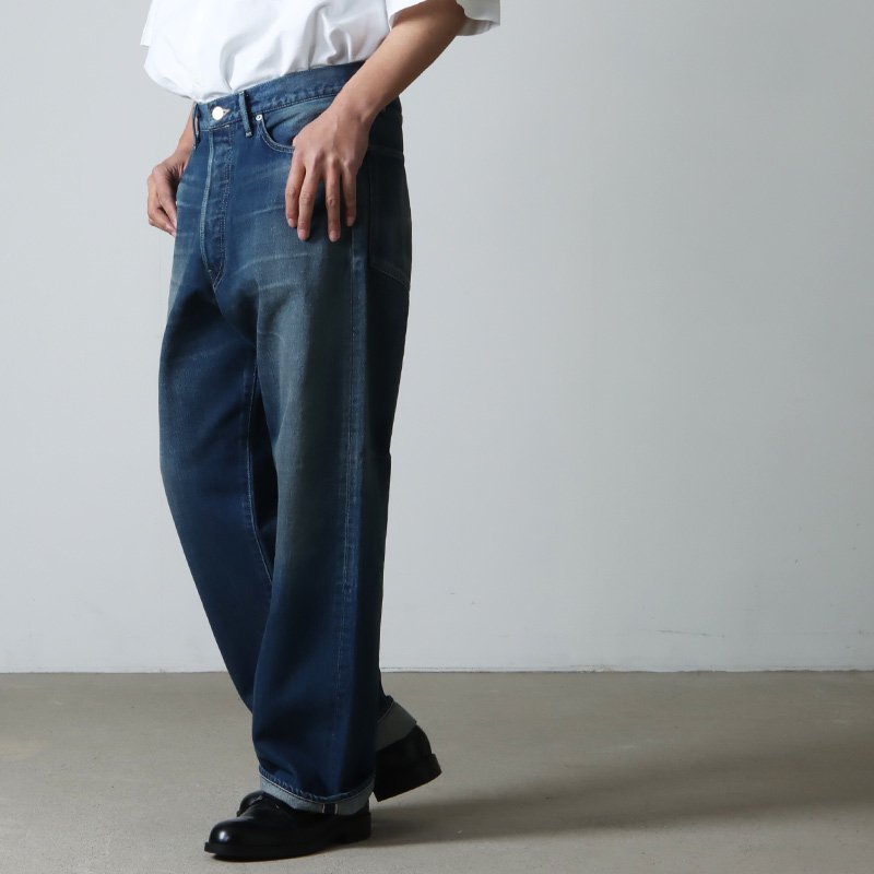 Selvage Denim Five Pocket Wide Straight - パンツ