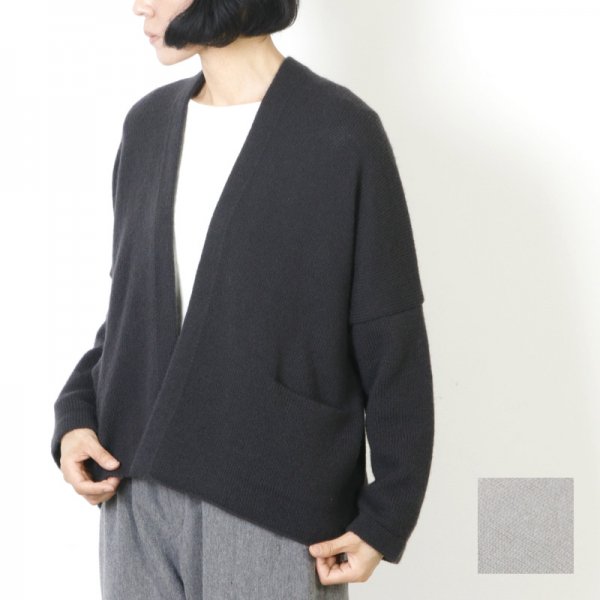 evameva (エヴァムエヴァ) Wool cashmere cardigan / ウールカシミア