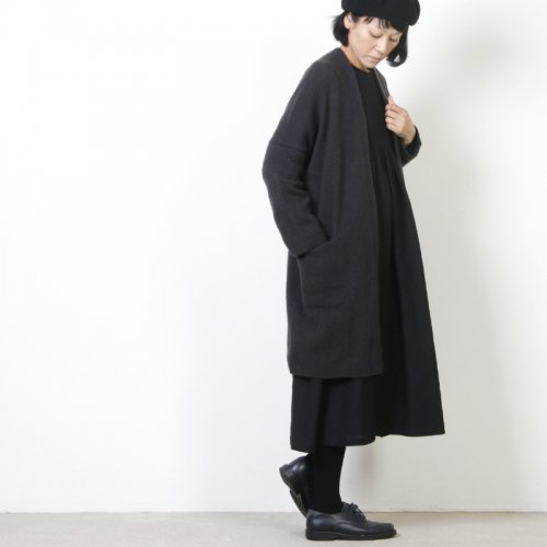 evameva (エヴァムエヴァ) Wool cachmere robe / ウールカシミア ローブ