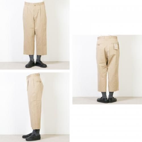 パンツ YAECA CHINO CLOTH PANTS TUCK STRAIGHT Chino Cloth Trousers Two Tuck Straight – YAECAYA