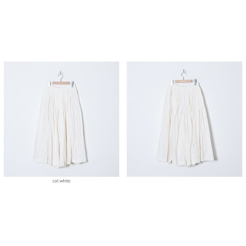 YAECA (ヤエカ) WRITE CULOTTES COTTON LINEN / ライトキュロットコットンリネン