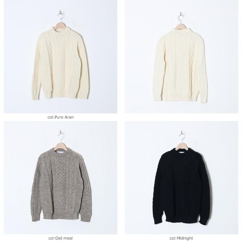 Kerry Woollen Mills (ケリーウーレンミルズ) Aran Cable Crew