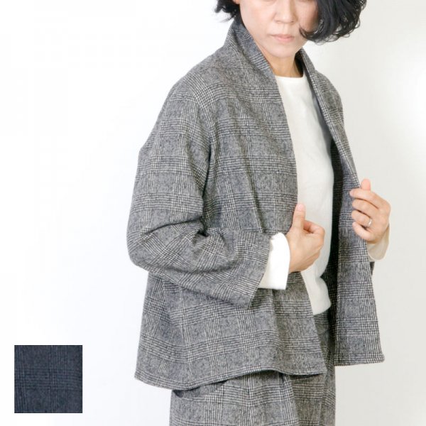 evameva (エヴァムエヴァ) Glen check cardigan / グレンチェック