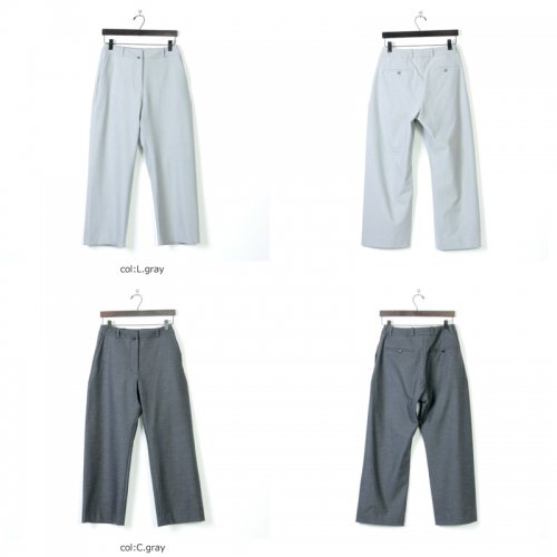 YAECA (ヤエカ) CONTEMPO 2B SET UP PANTS / コンテンポツーボタンセットアップパンツ