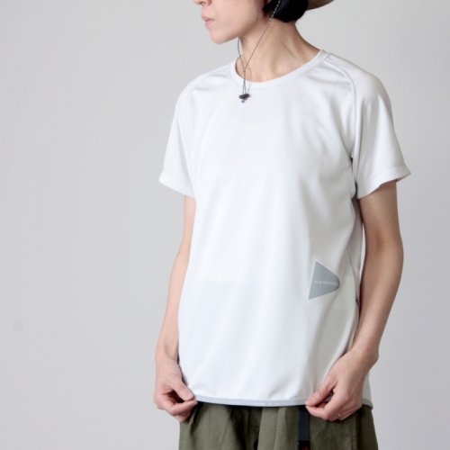 and wander (アンドワンダー) dry jersey raglan short sleeve T for