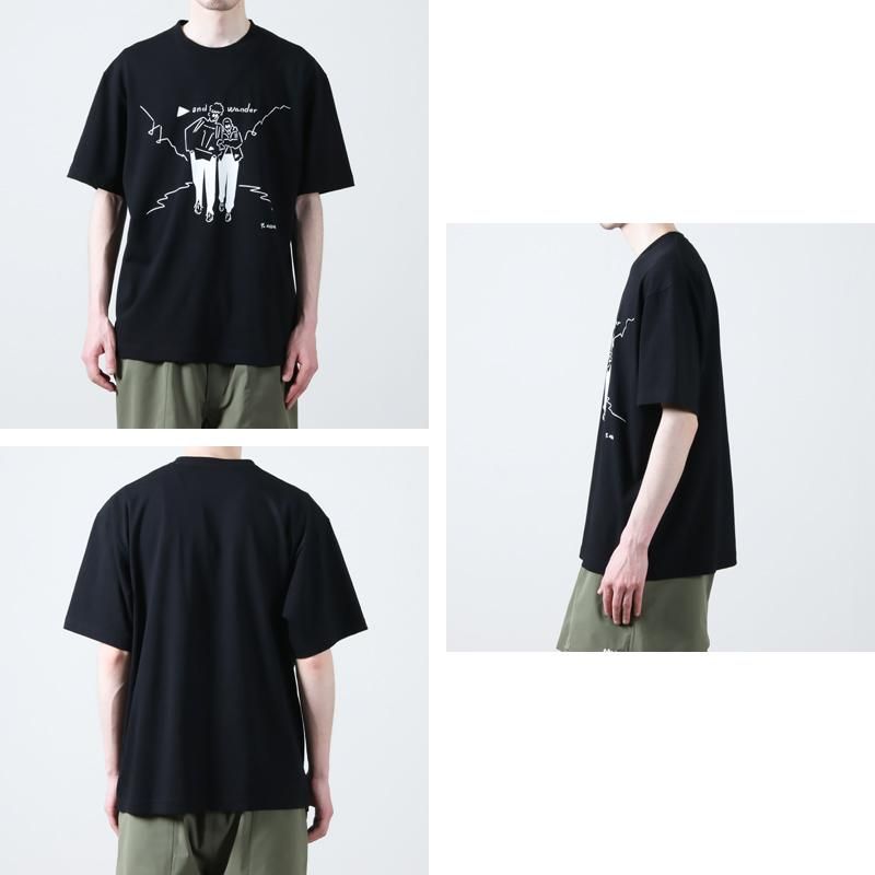 and wander (アンドワンダー) Yu Nagaba printed T / 長場雄 and wander (アンドワンダー) Yu Nagaba printed T / 長場雄