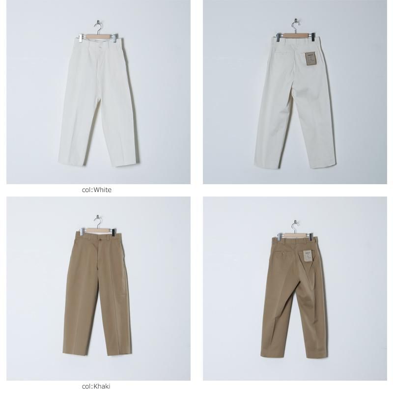 YAECA (ヤエカ) CHINO CLOTH PANTS CREASED / チノクロスパンツ