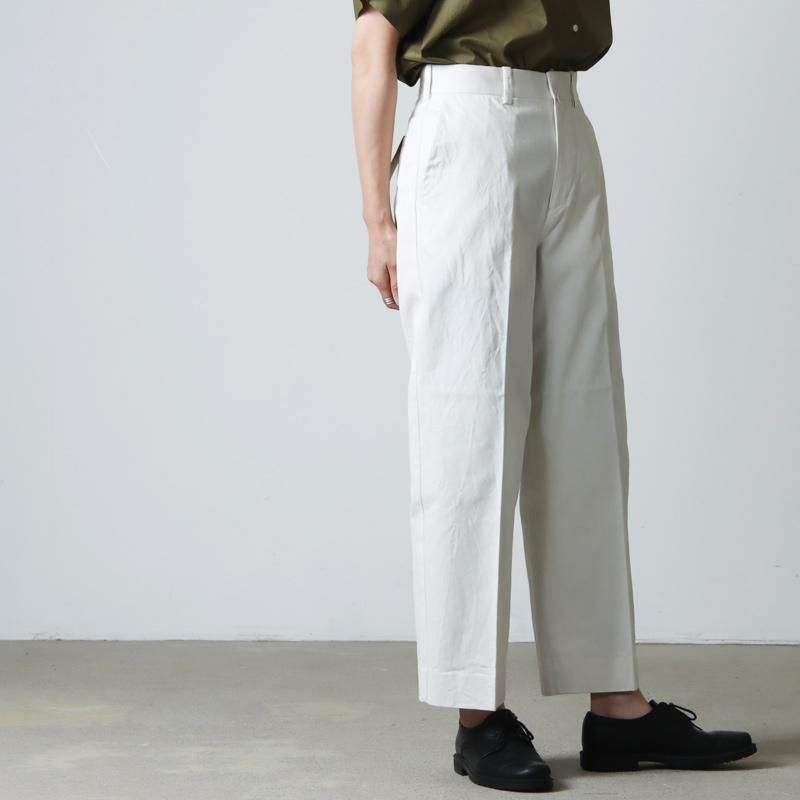 YAECA (ヤエカ) CHINO CLOTH PANTS CREASED / チノクロス