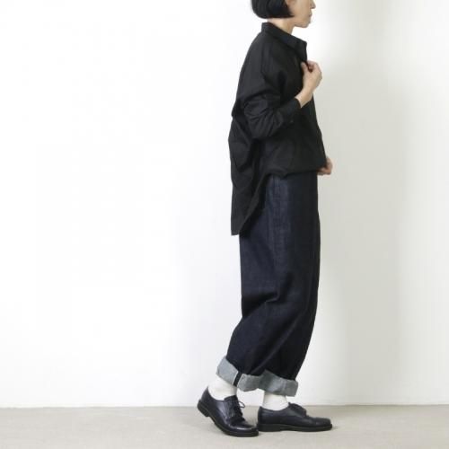 mizuiro ind (ミズイロインド) サイドタックコクーンシャツ