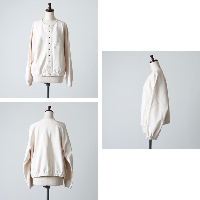 unfil (アンフィル) cotton smooth-jersey cropped cardigan