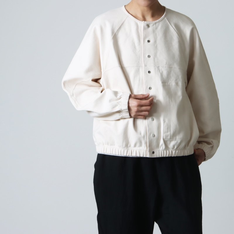 unfil (アンフィル) cotton smooth-jersey cropped cardigan