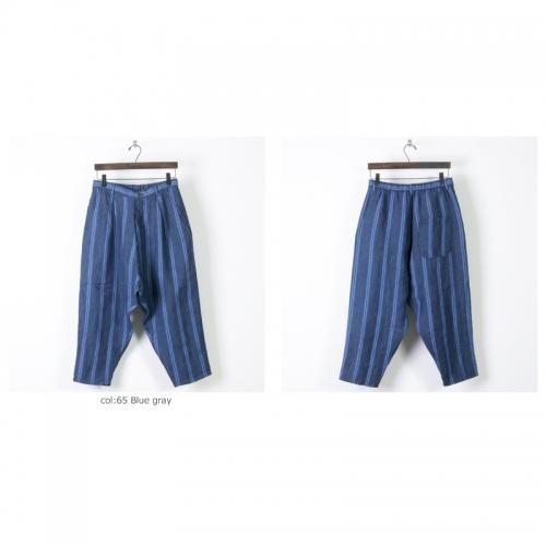 Vlas Blomme ヴラスブラム　サルエルパンツ　パンツ Linen Bamboo Chambray サルエルパンツ | ITEM | Vlas blomme