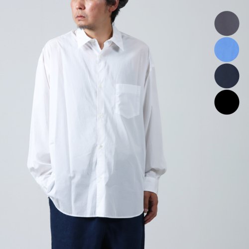 Graphpaper (グラフペーパー) Broad L/S Oversized Regular Collar Shirt / ブロードロングスリーブオーバーサイズレギュラーカラーシャツ
