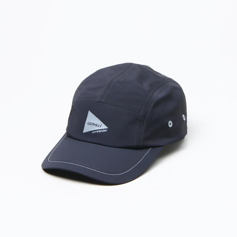 グラミチ × アンドワンダー 帽子 パッチワークウィンドキャップ and wander (アンドワンダー) × gramicci PATCHWORK WIND CAP