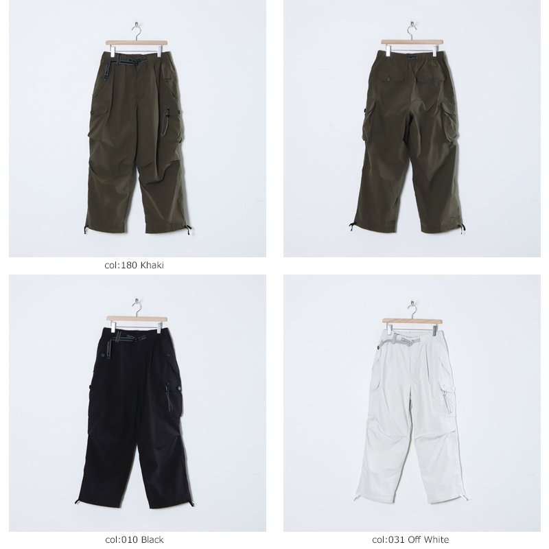 and wander (アンドワンダー) oversized cargo pants / オーバーサイズ