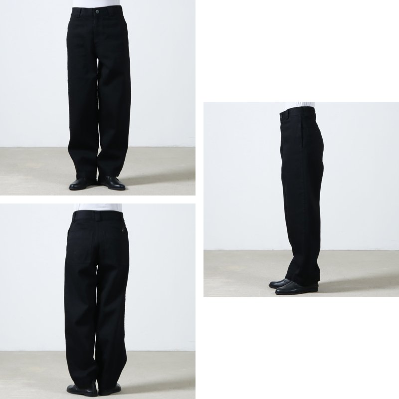 THE HINOKI (ザ ヒノキ) ORGANIC COTTON BLACK DENIM PANTS / オーガニックコットンブラックデニムパンツ