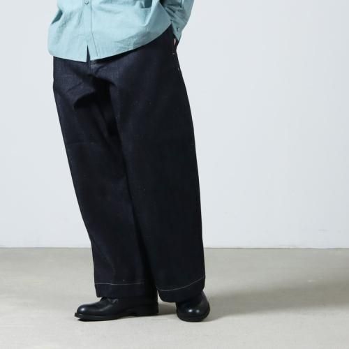 STUDIO NICHOLSON (˥륽) PYAD SELVEDGE DENIM INDIGO
