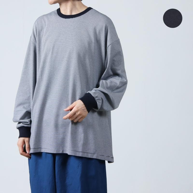 Graphpaper (グラフペーパー) Narrow Border L/S Tee / ナローボーダー 