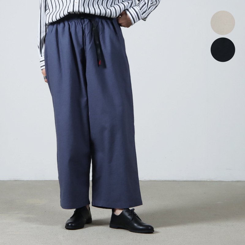 gold◇COVERT CHAMBRAY BALLOON PANTS/ボトム/S/コットン/GRY