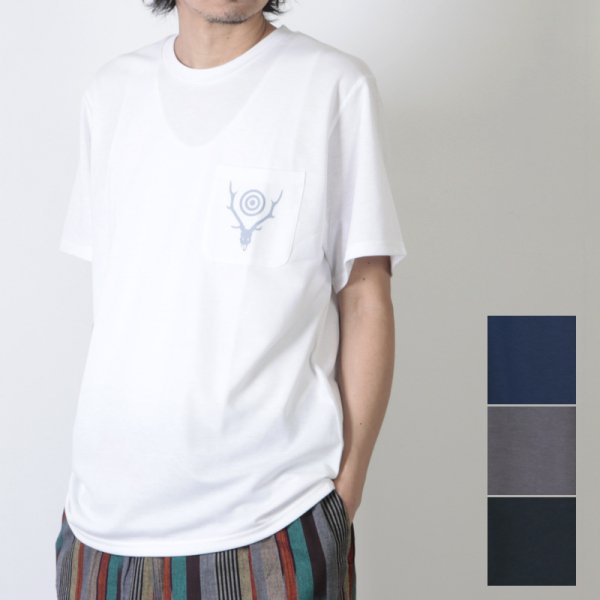 South2 West8 (サウスツーウエストエイト) Round Pocket Tee - Circle