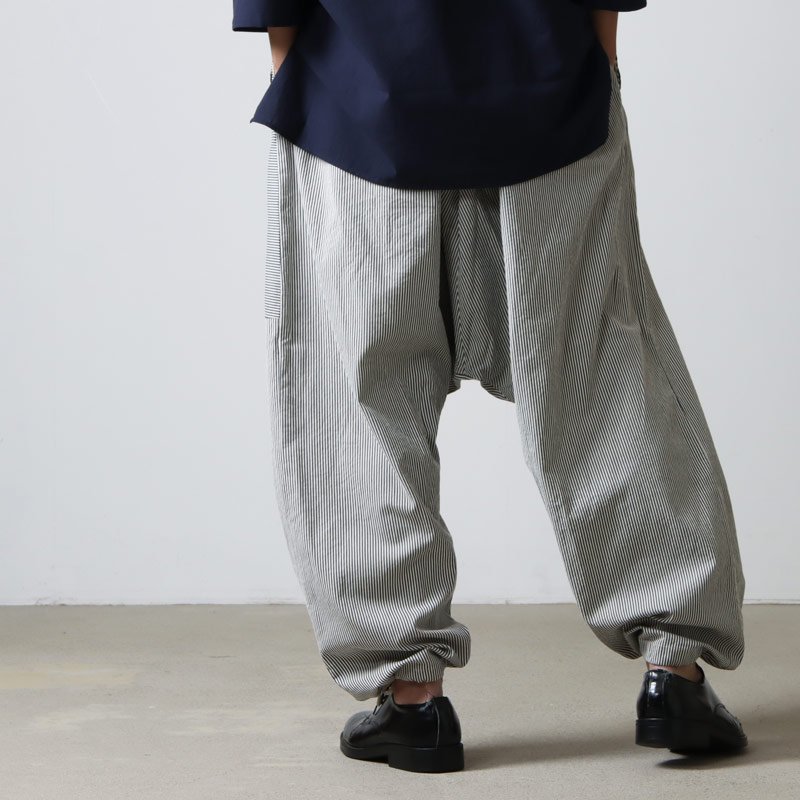 ENGINEERED GARMENTS (エンジニアードガーメンツ) Sarrouel Pant -Seersucker Stripe / サルエル パンツ